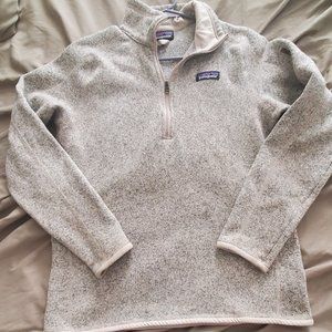 Better Sweater Patagonia 1/4 zip up. Women's L. Birch color